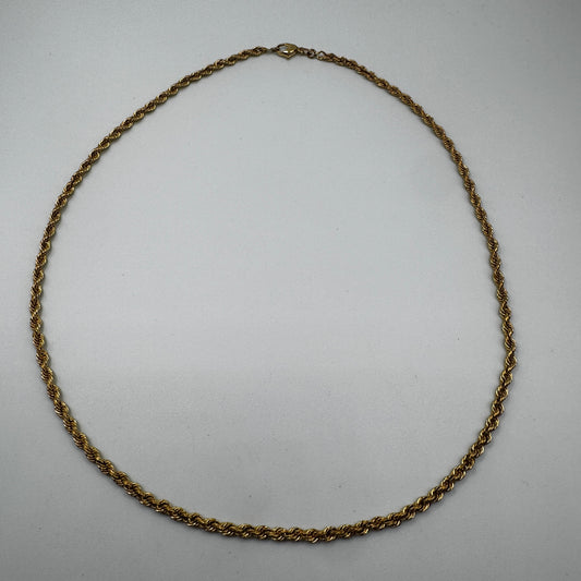 chaîne ancienne torsadée en plaqué or