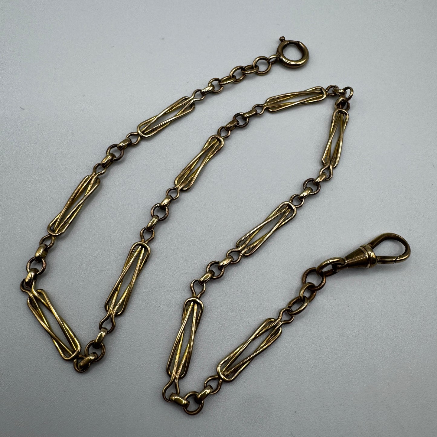 Chaine de montre à gousset ancienne - plaqué or