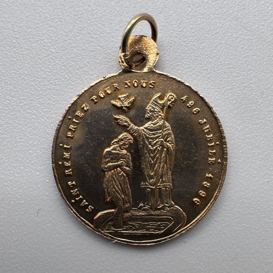 Medaille religieuse ancienne « Saint Remi »