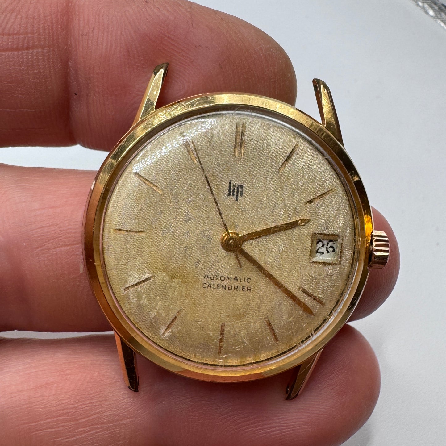 Montre automatique vintage LIP calendrier