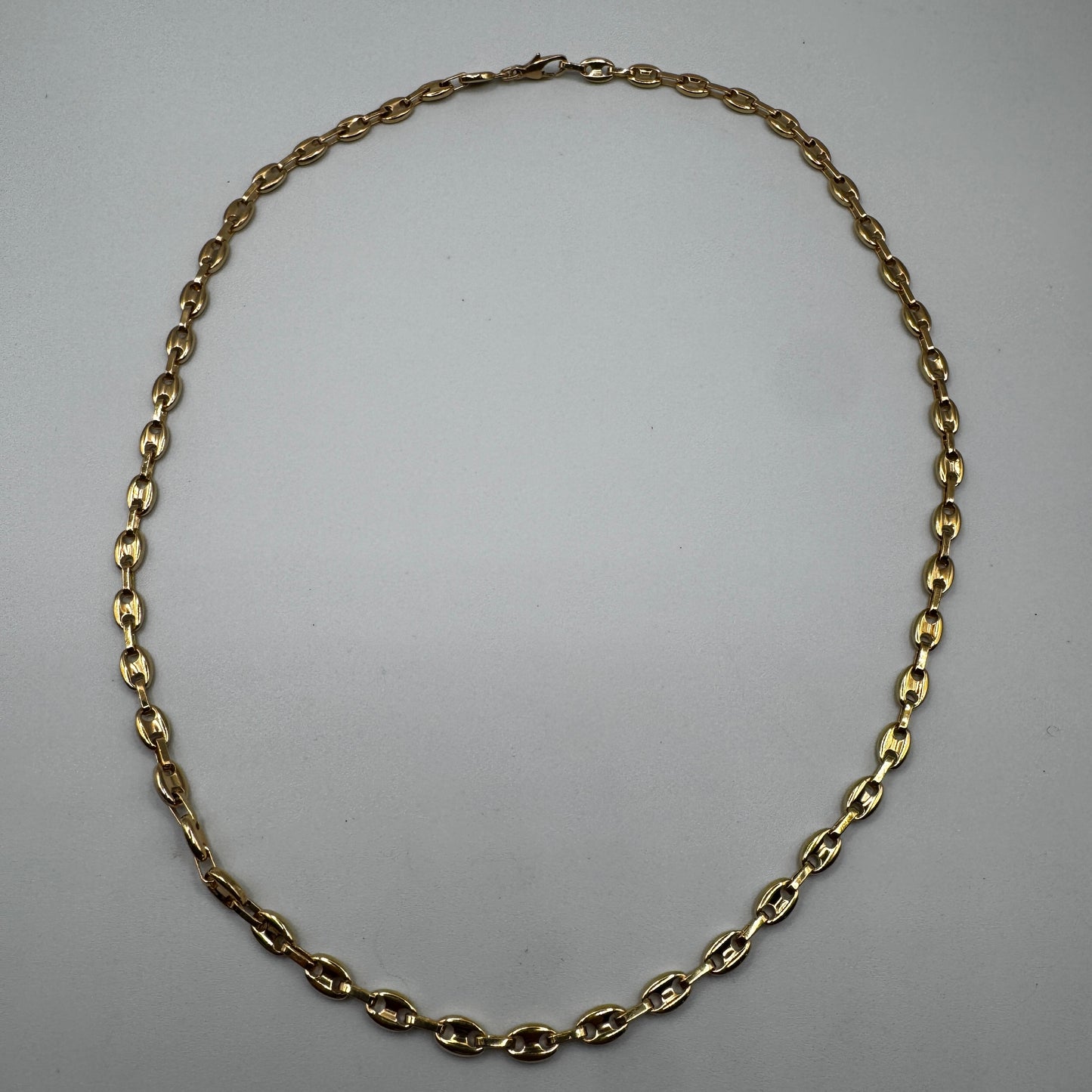 Collier en plaqué or - « grains de café »