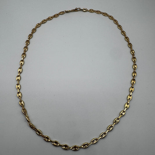 Collier en plaqué or - « grains de café »