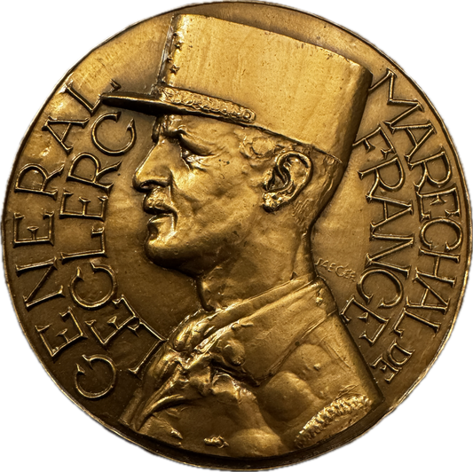 Médaille artistique en bronze « Général Leclerc - Maréchal de France »