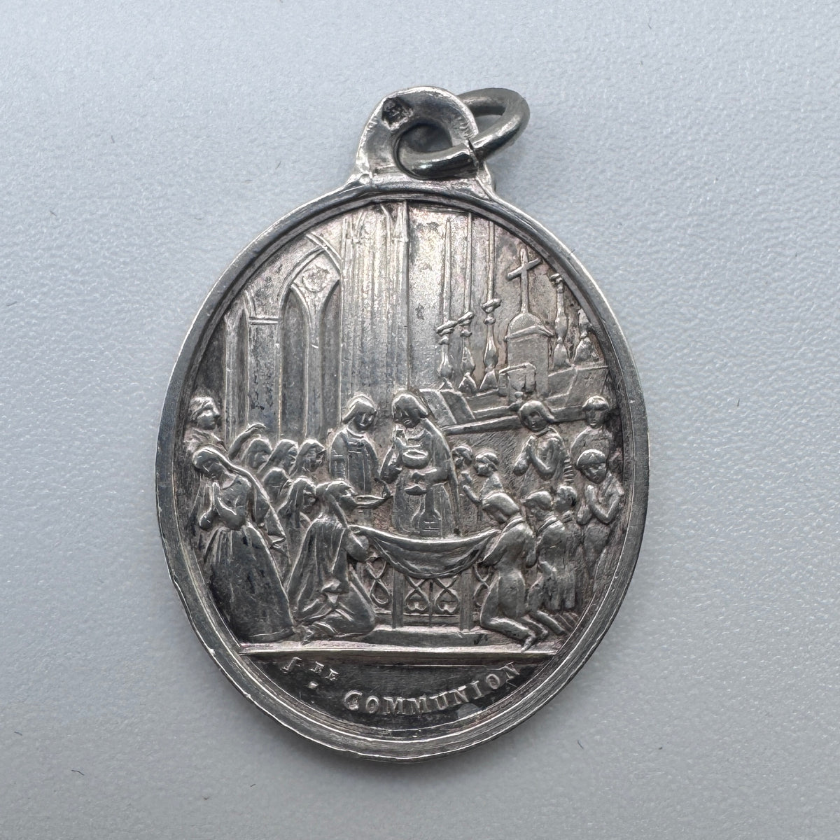 Medaille religieuse ancienne « Saint Ange » - argent