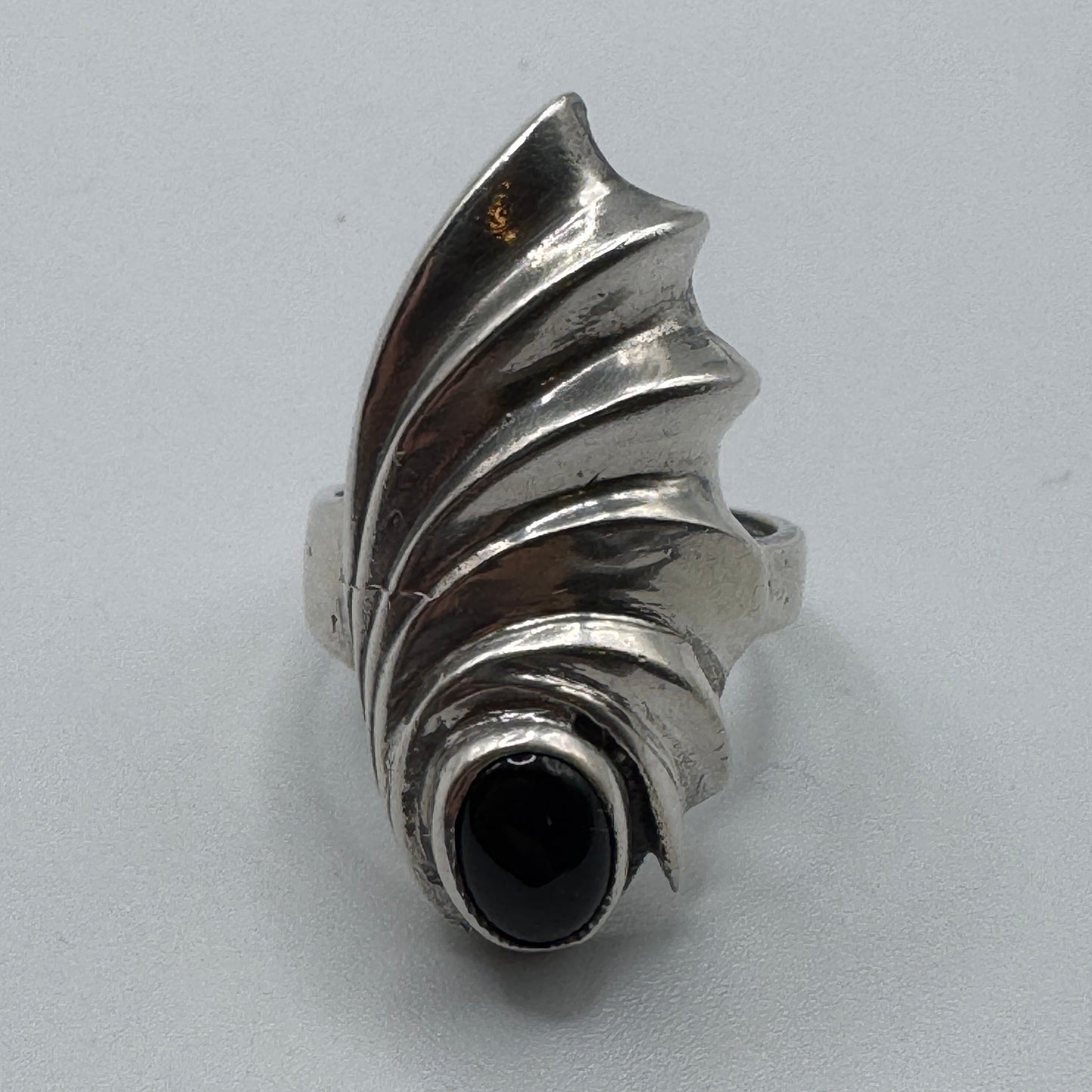 Grosse Bague en argent et pierre