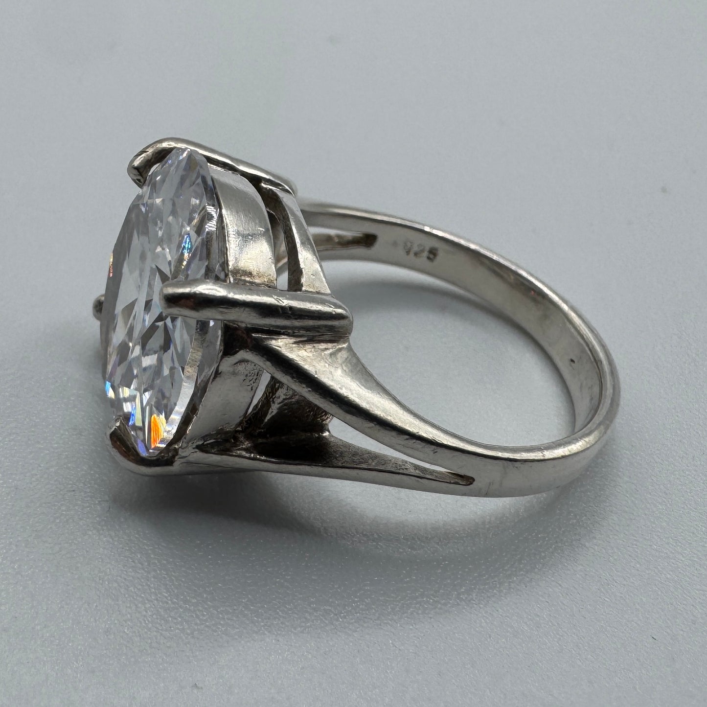 Superbe Bague argent et cristal