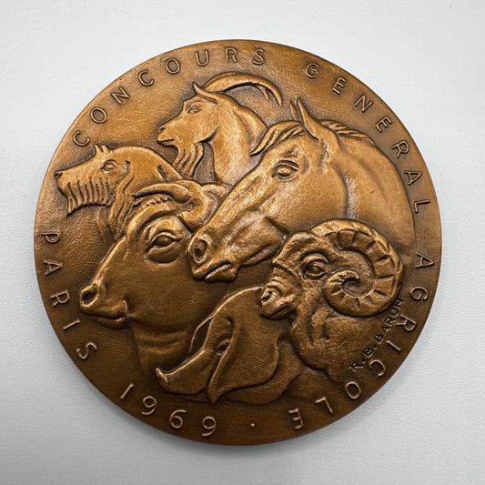 Médaille artistique en bronze « salon de l’agriculture de 1969 »