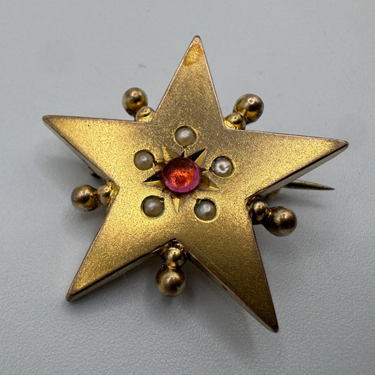 Broche ancienne vers 1900 - plaqué or