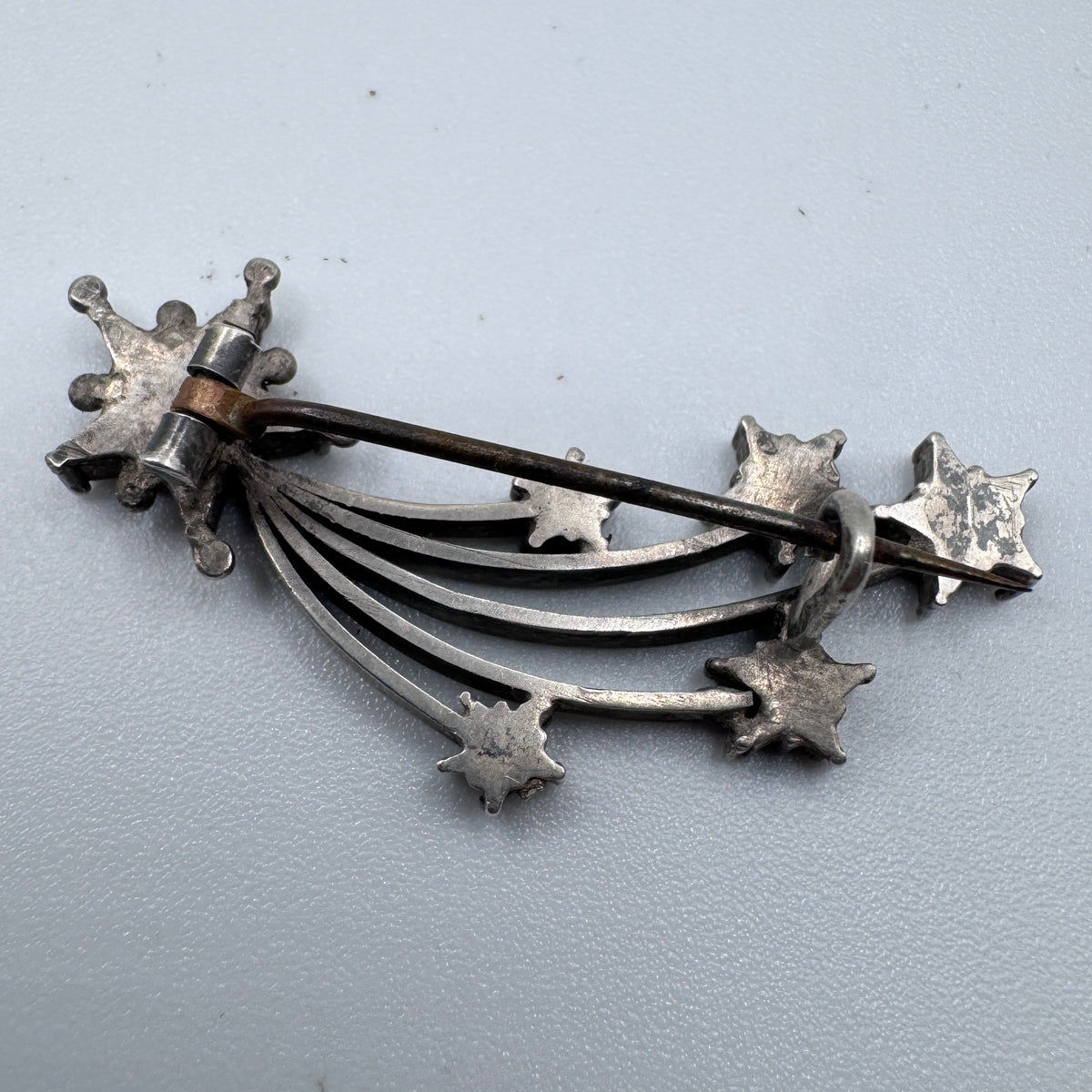 Broche Ancienne vers 1900  « étoile filante » - argent massif