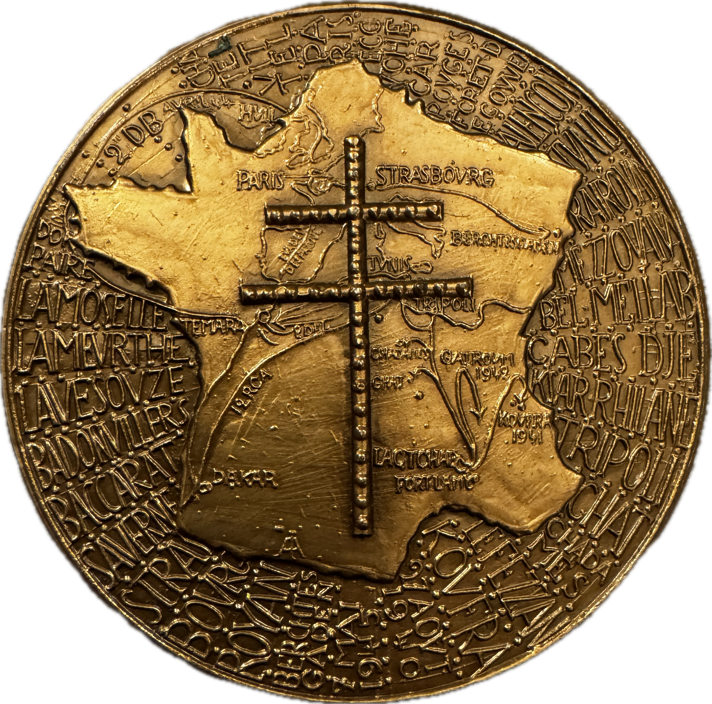 Médaille artistique en bronze « Général Leclerc - Maréchal de France »