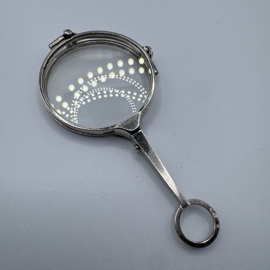 Paire de lorgnons anciens - argent massif