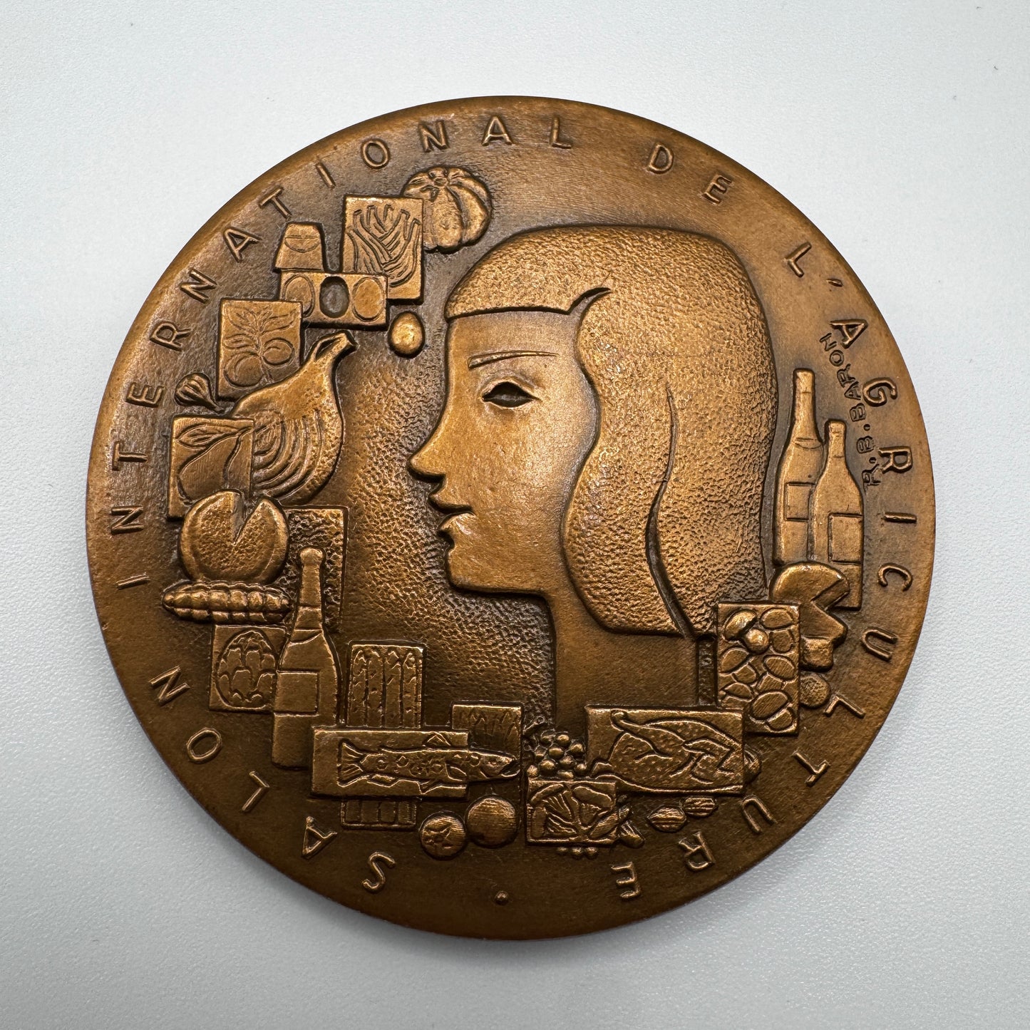 Médaille artistique en bronze « salon de l’agriculture de 1969 »