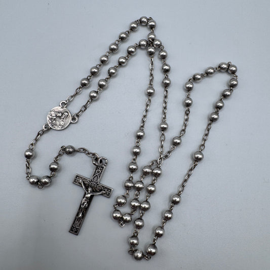 Chapelet ancien  entièrement en argent