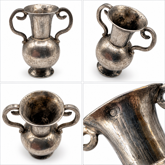 Vase ancien miniature - argent massif
