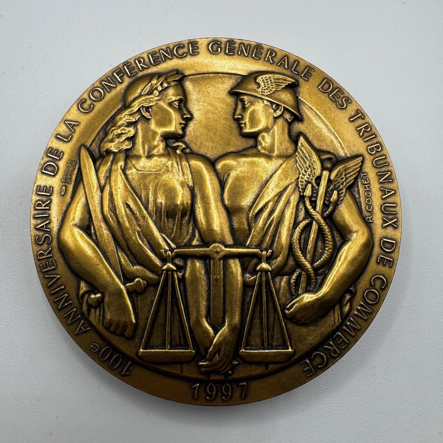 Médaille artistique en bronze « Tribunaux de commerce de Paris »