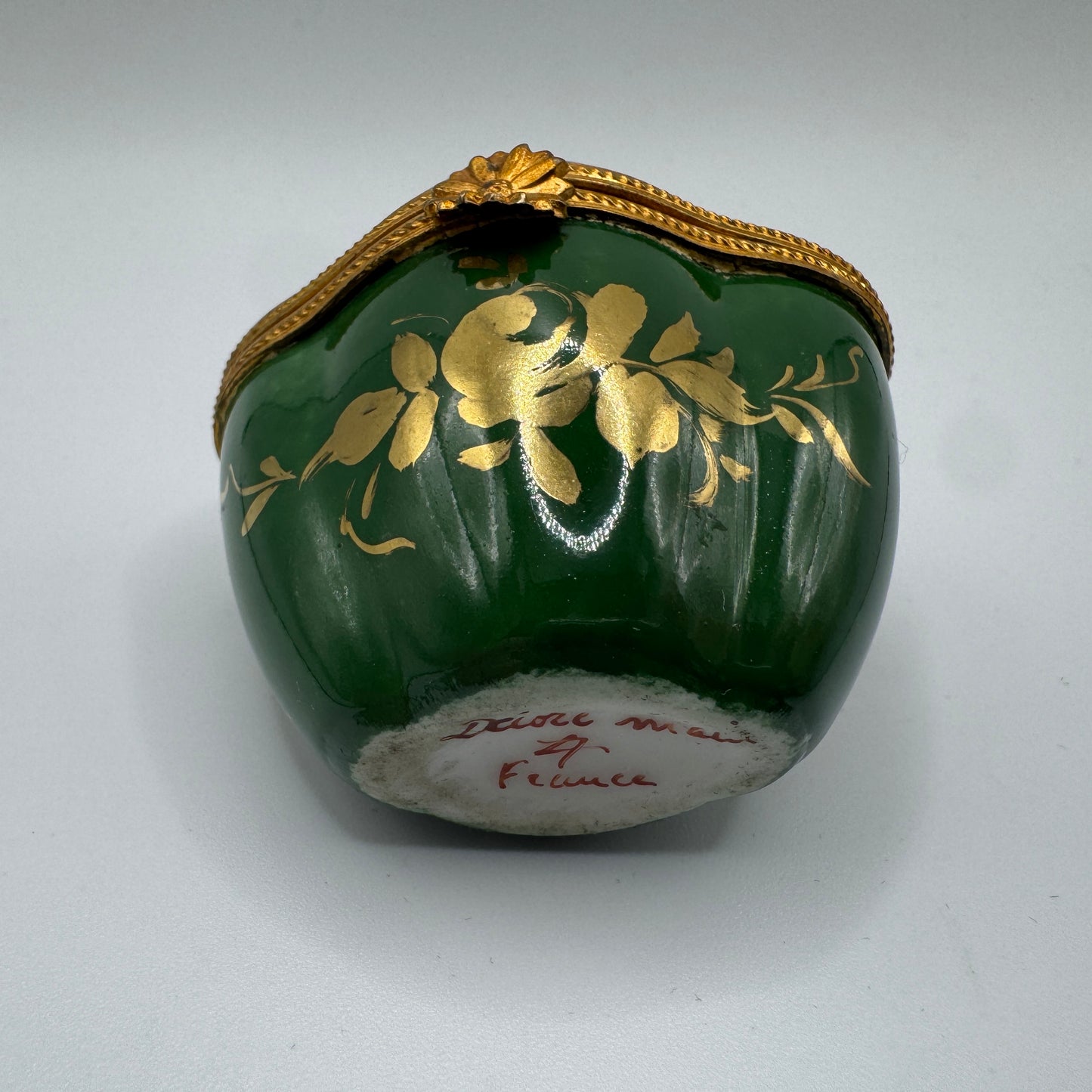 Boîte à Pilules en Porcelaine - Décor Floral