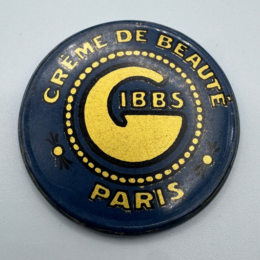 Miroir de poche ancien publicitaire « crème GIBBS »