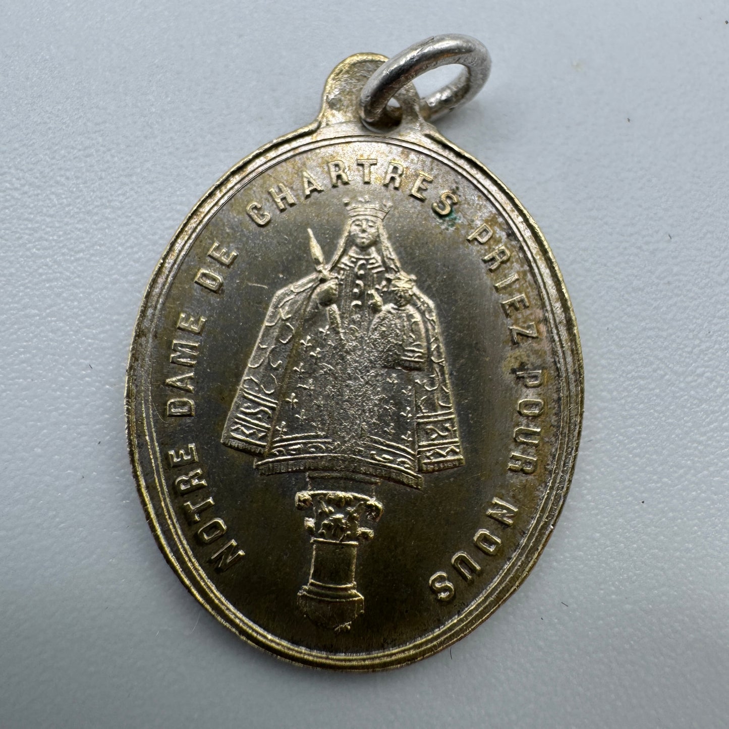 médaille religieuse ancienne « sainte tunique de la Vierge »