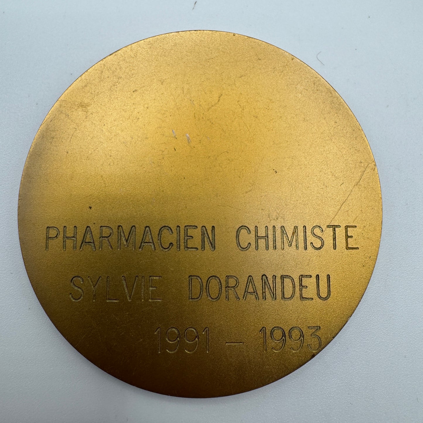 Medaille artistique ancienne en bronze « service de santé de l’armée - Orléans »