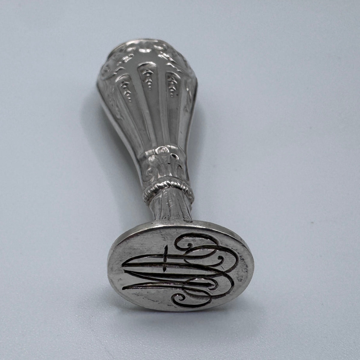 Cachet Sceau ancien ancien en Argent - décor style Louis XVI