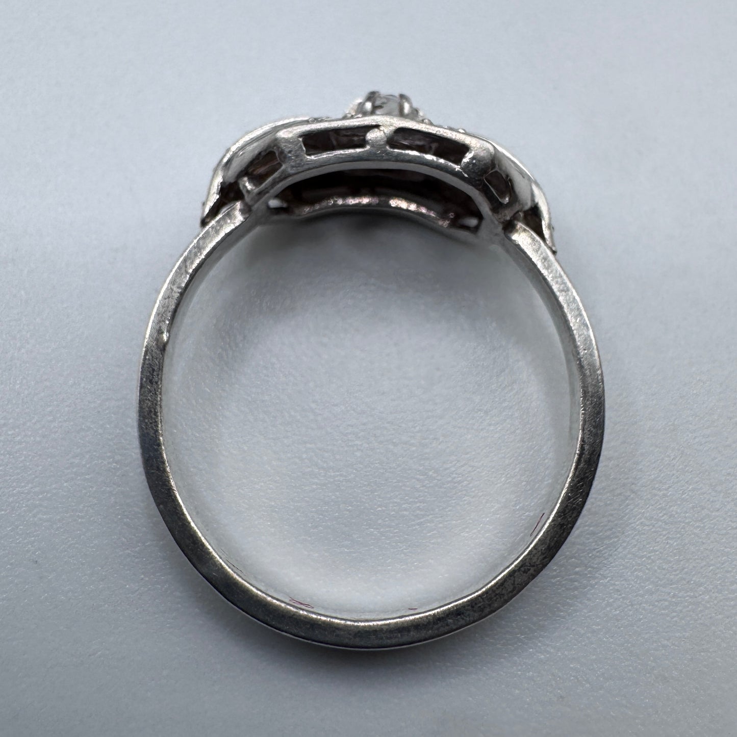 Superbe bague ancienne Art Deco argent massif - neuf stock ancien bijoutier
