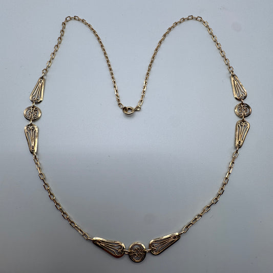 Collier ancien - plaqué or