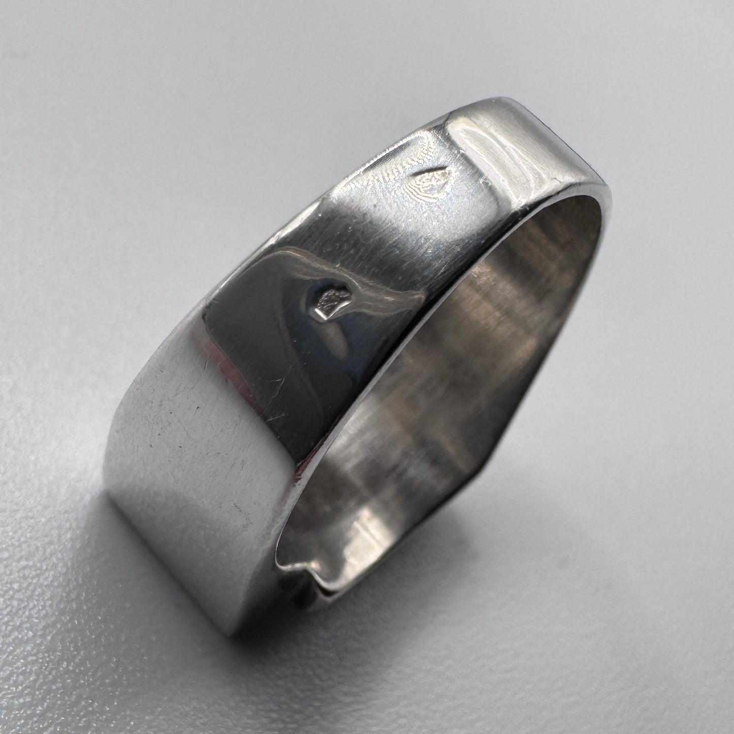 chevalière ancienne style Art deco en argent