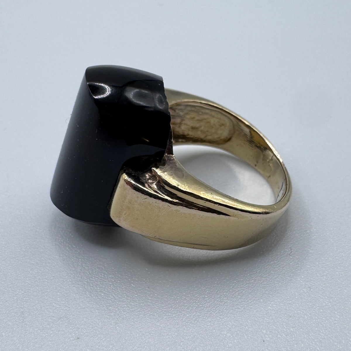 Jolie bague ancienne en argent vermeil et pierre