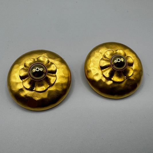 Clips d’oreilles Vintage - métal doré