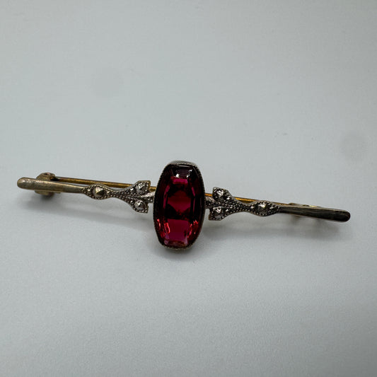 Broche ancienne - métal doré