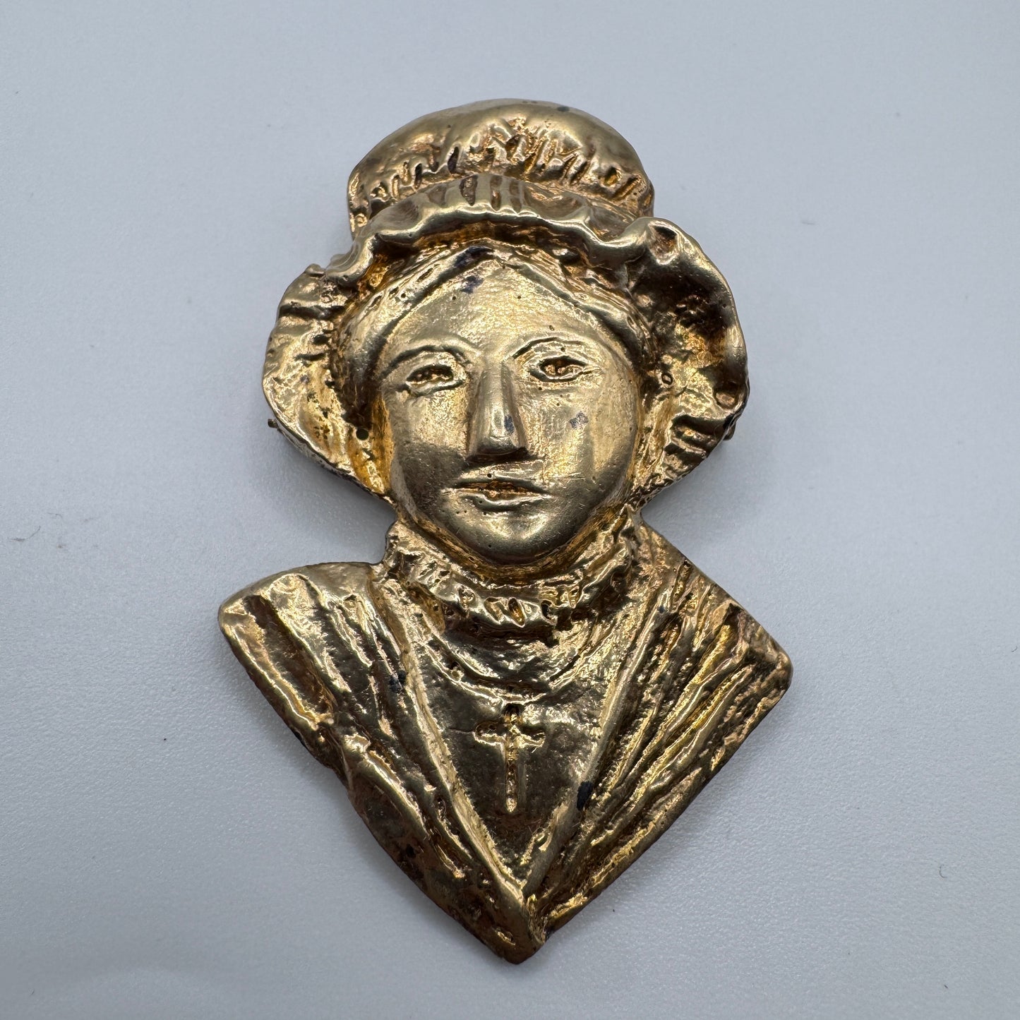 Broche ancienne en bronze « la Lorraine »