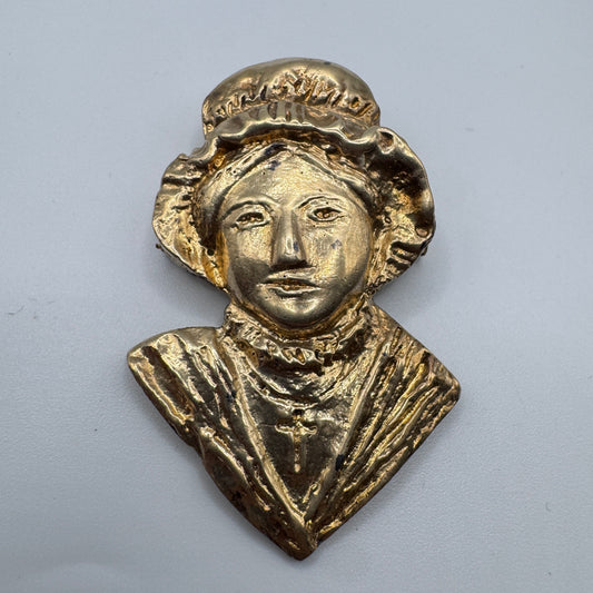 Broche ancienne en bronze « la Lorraine »