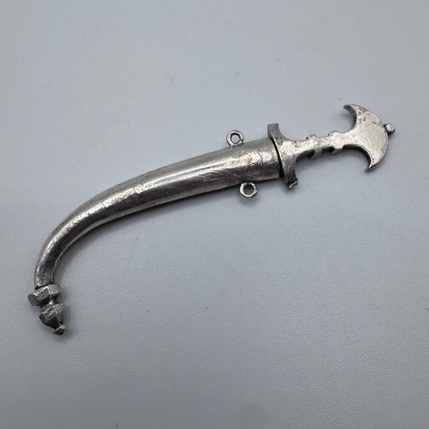 Poignard ancien miniature - argent massif
