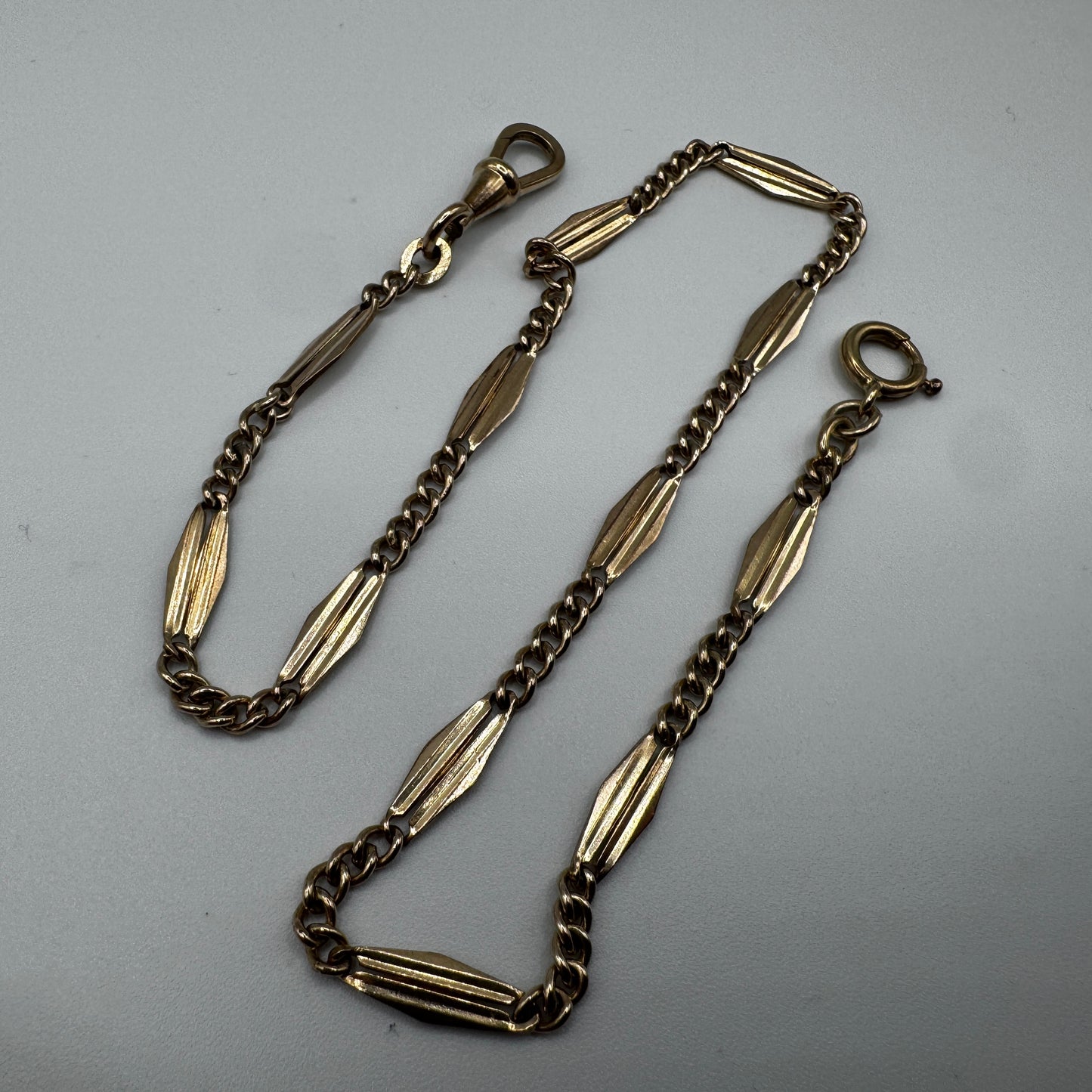 Chaine de montre à gousset ancienne - plaqué or