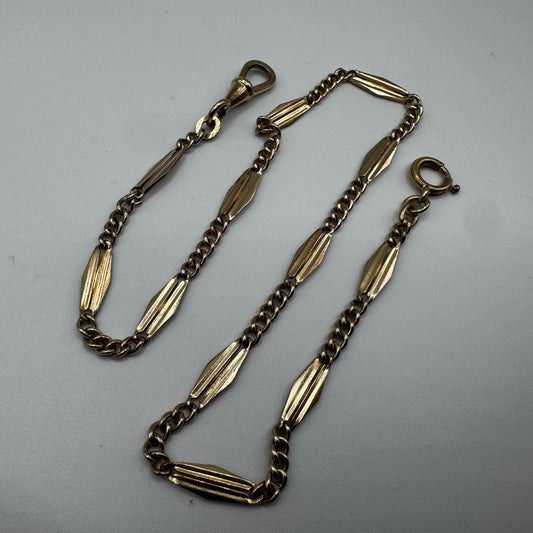 Chaine de montre à gousset ancienne - plaqué or