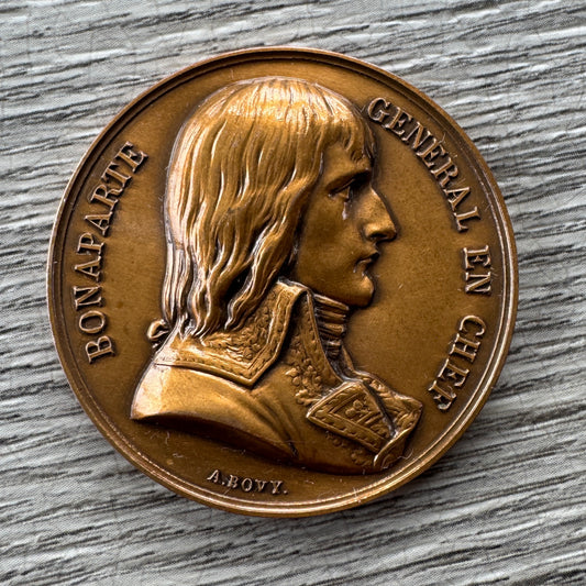 Medaille en bronze « effigie de Napoléon Bonaparte - campagne d’Égypte »