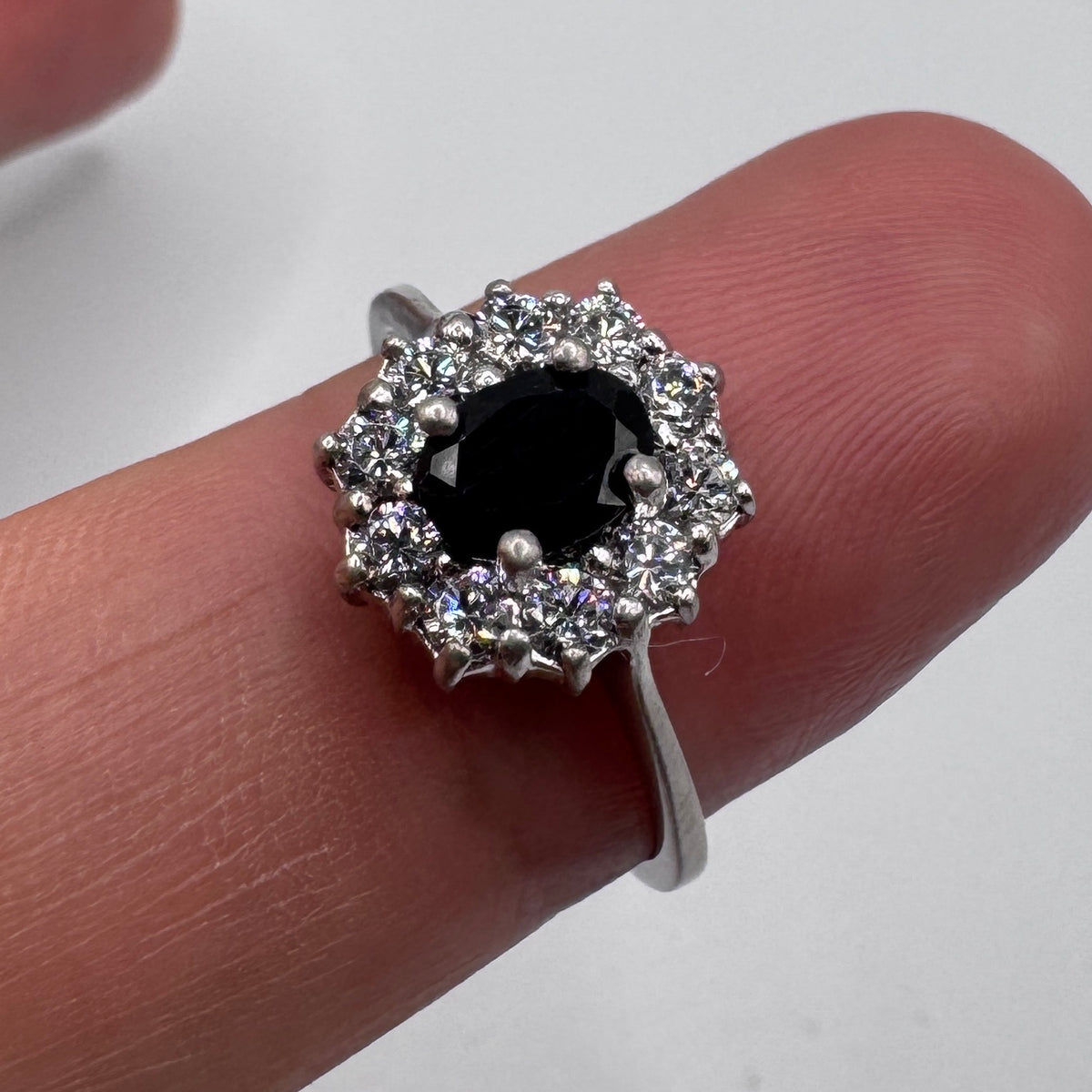 Jolie Bague en argent et verroterie