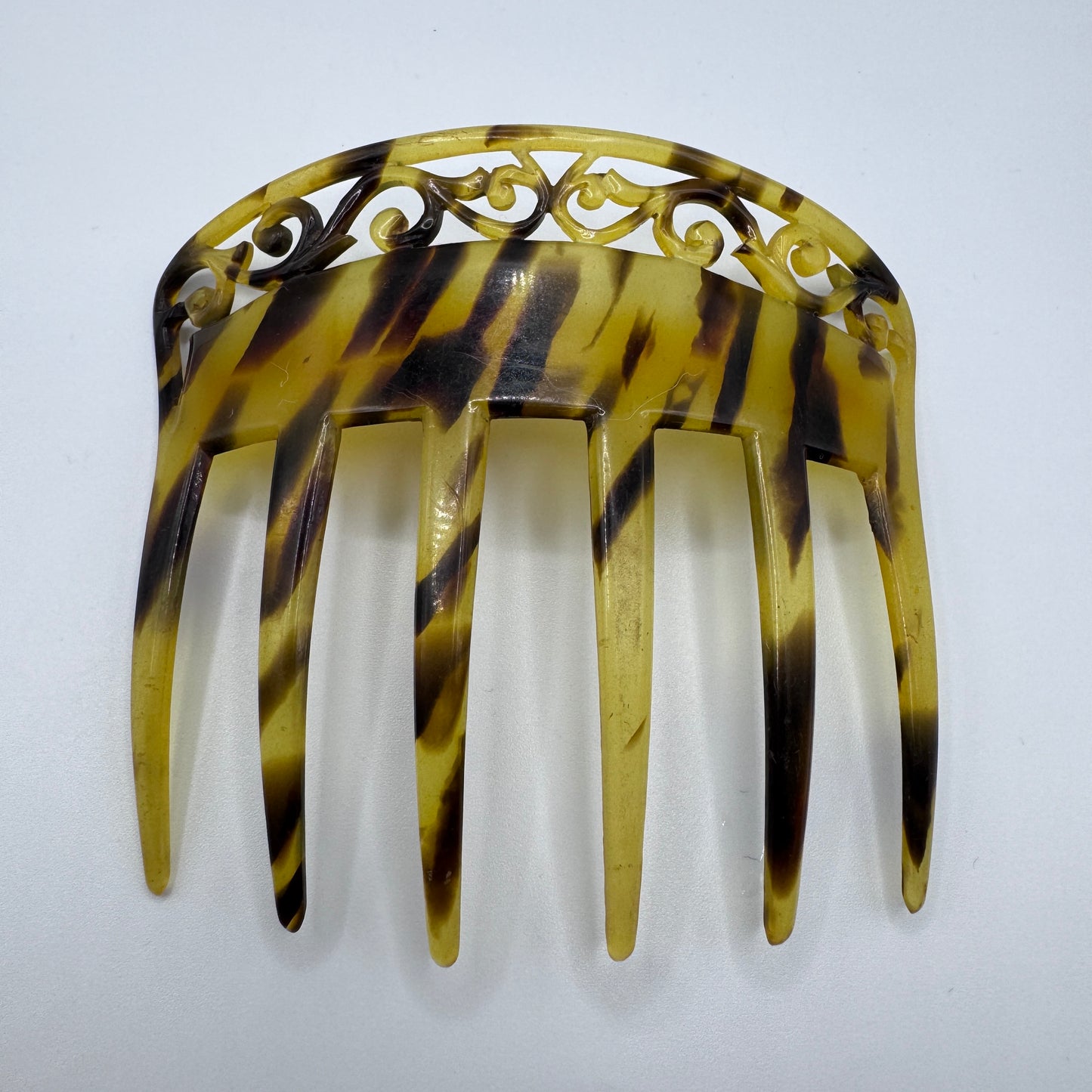 Peigne à cheveux art deco - celluloïd