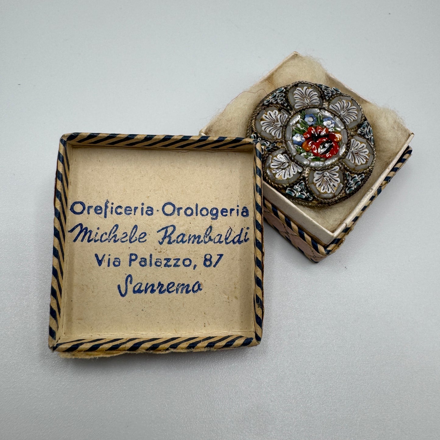 Broche ancienne - micro mosaïques