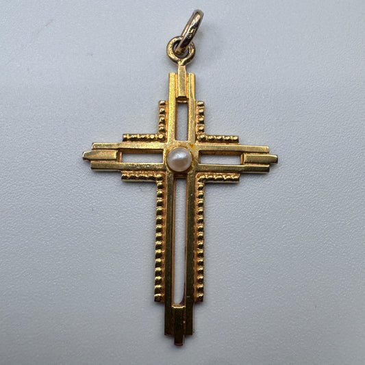 Croix Ancienne - plaqué or MURAT