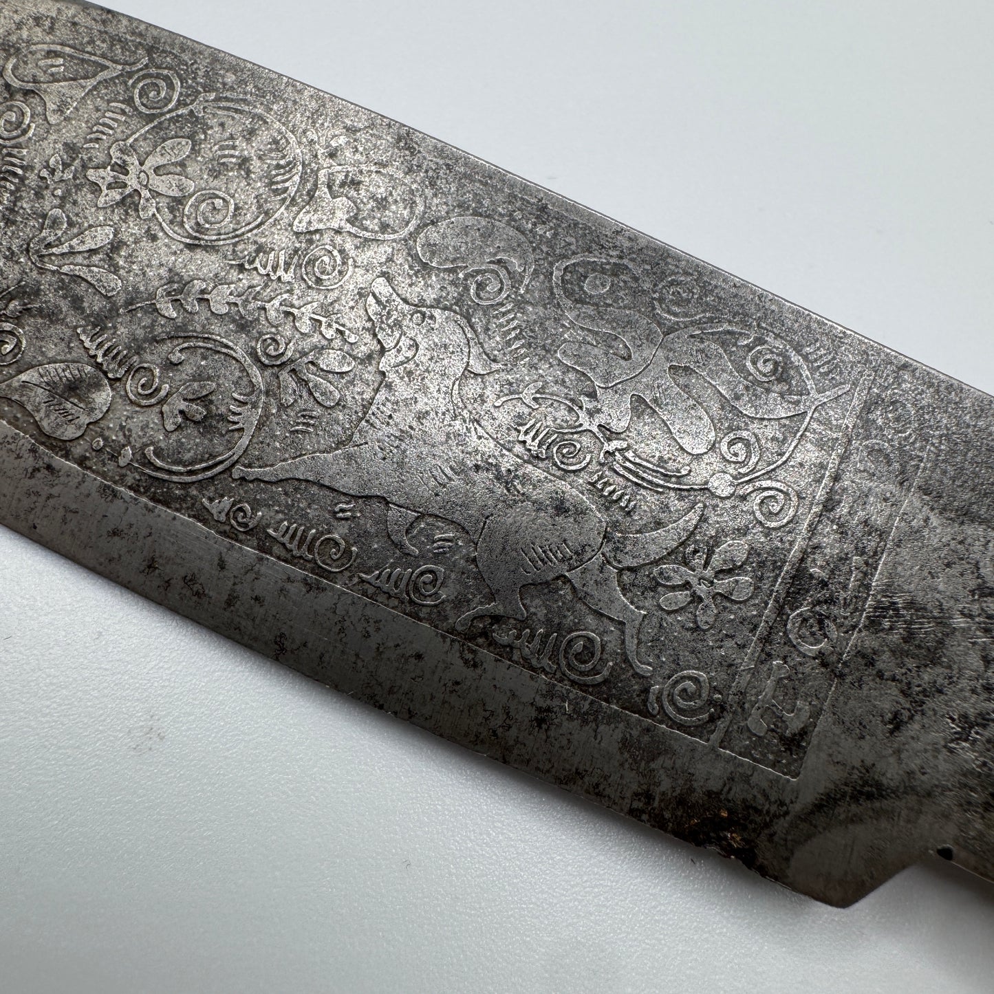 Rare grand Couteau pliant ancien XIXe Albacete/Navaja - « chasse au cerf »