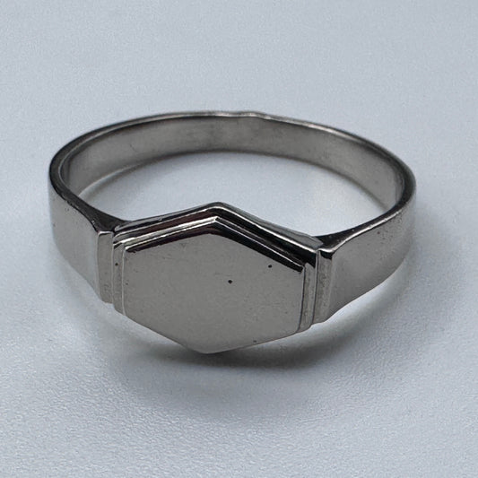 Superbe chevalière ancienne en argent