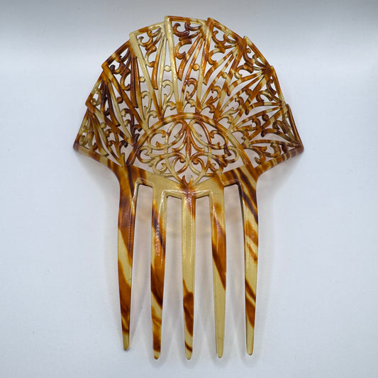 Peigne à cheveux art deco - celluloïd