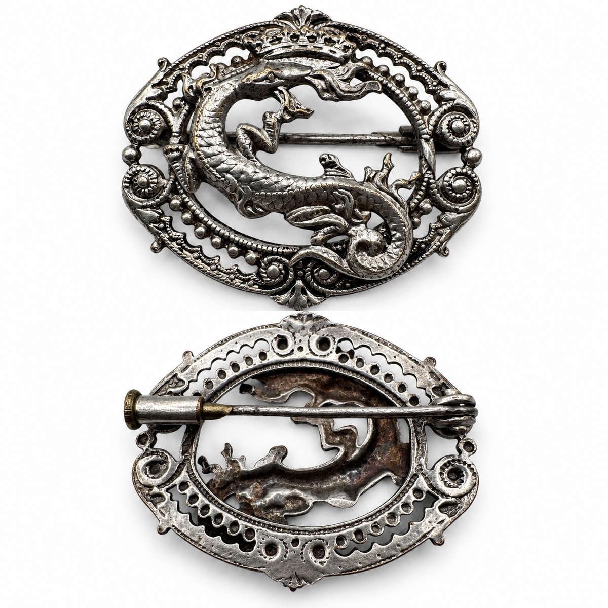 Broche Ancienne « Salamandre François 1er »