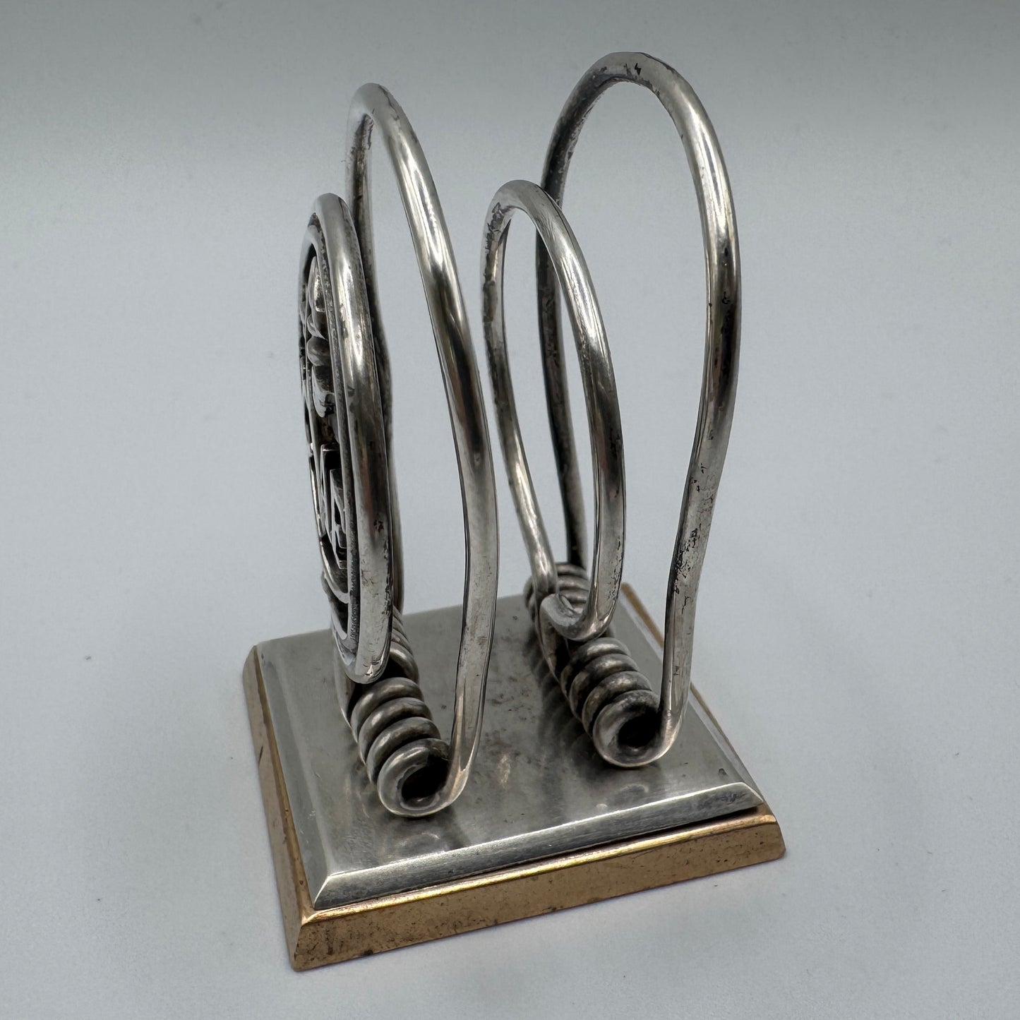 Pince à courrier ancienne en argent - UCAF caducée de Médecine
