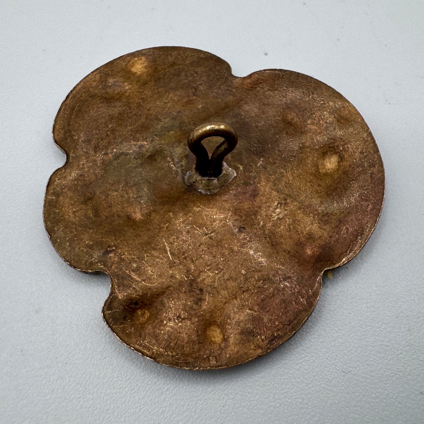 Rare gros Bouton ancien Art Nouveau - bronze