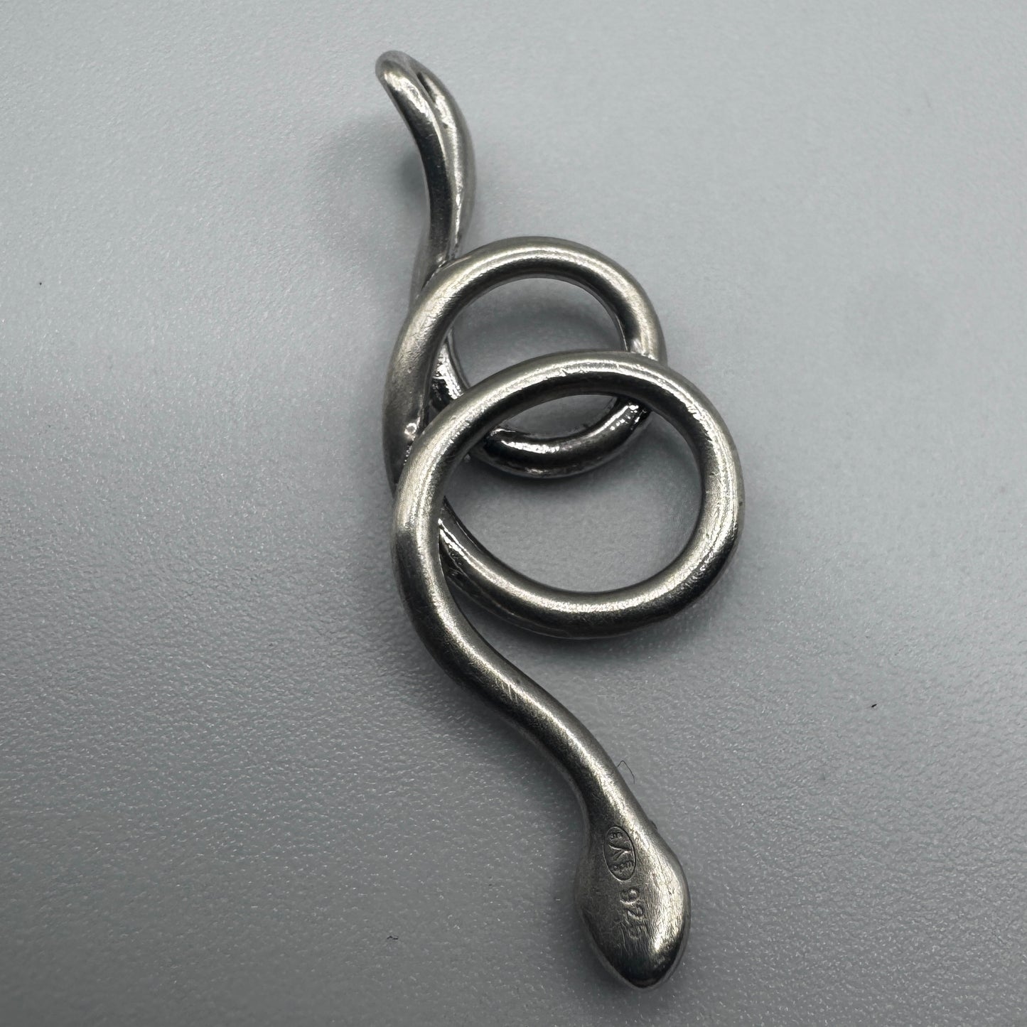 Joli Pendentif en argent massif « serpent »