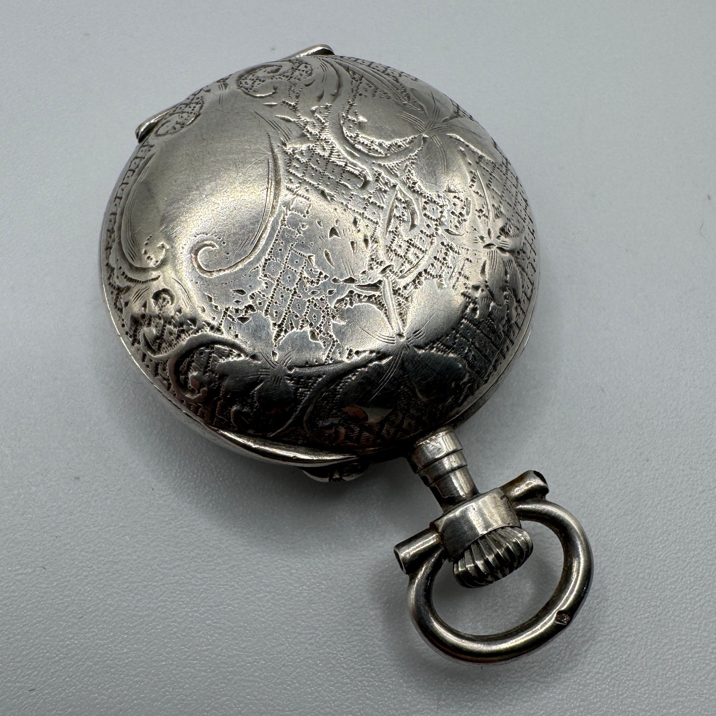 Montre de col à gousset Ancienne en argent