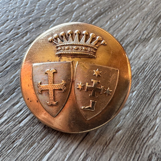 Bouton de Livrée ancien - Armoiries comtales