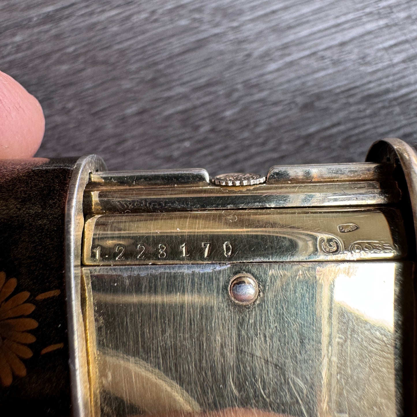 exceptionnelle montre ERMETO MOVADO pour DUNHILL - NAMIKI laque Maki-e décor aux Chrysanthème - vers 1920